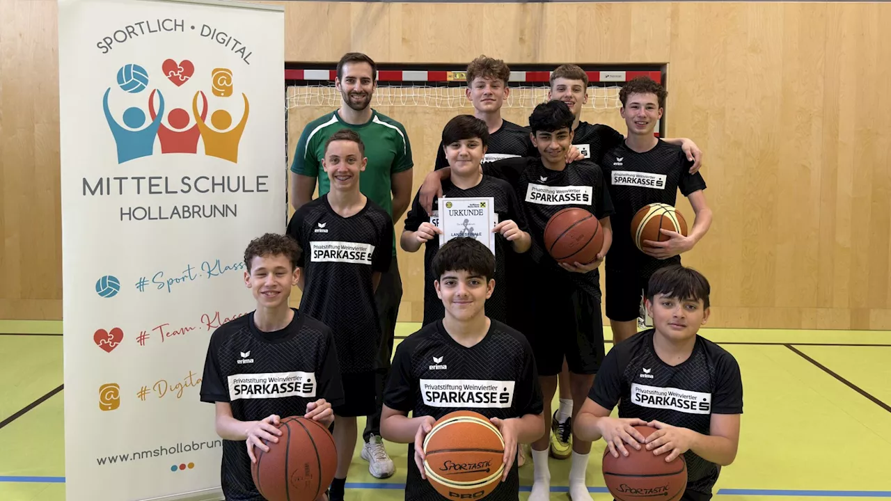 Hollabrunner Basketball-Schüler schafften es aufs „Stockerl“