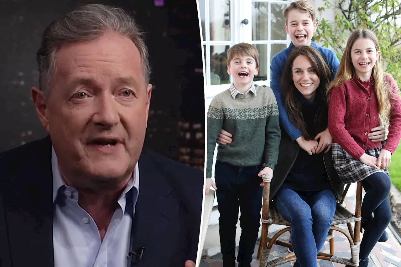 Piers Morgan questions Kate Middleton's healthy Mother's Day photo, claims she's 'thinner' post-surgery