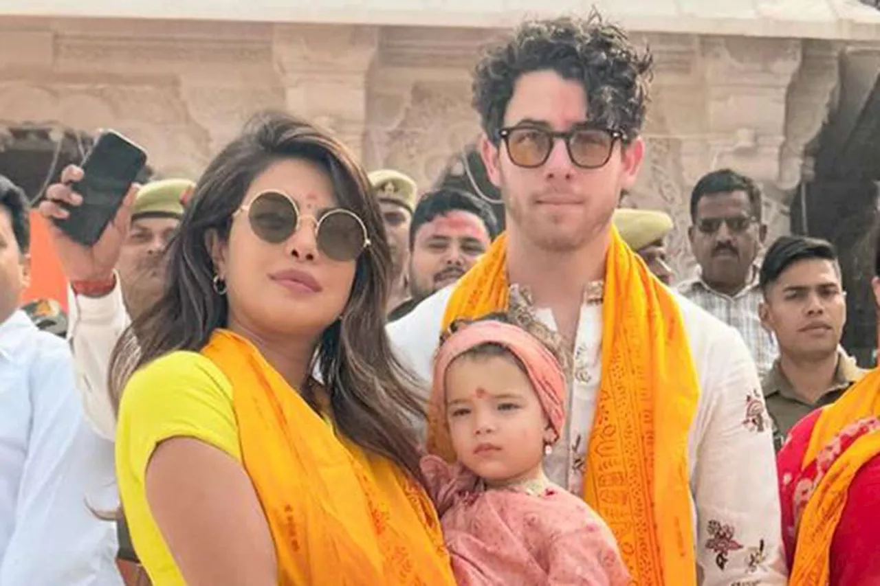 Nick Jonas and Priyanka Chopra Take Daughter Malti to Hindu Temple: ‘Blessings for the Little One’