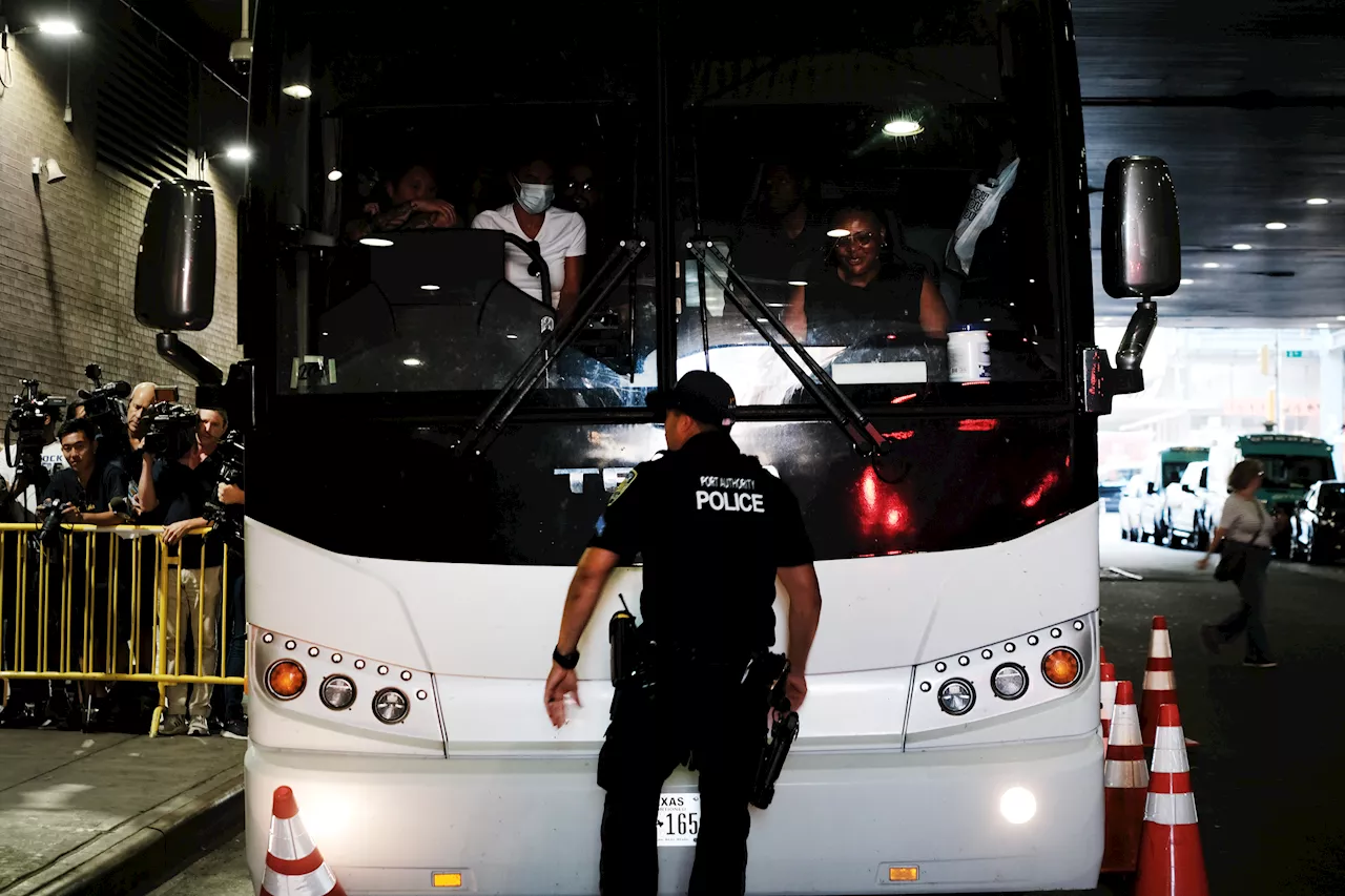 Bus company sued by New York City will halt transporting migrants, for now