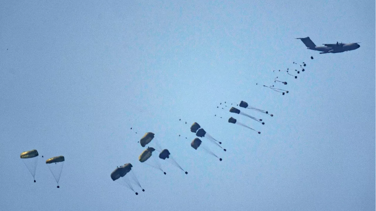 Gaza Airdrop: Aircrafts Drop Aid Into Gaza As Israel Offensive Continues