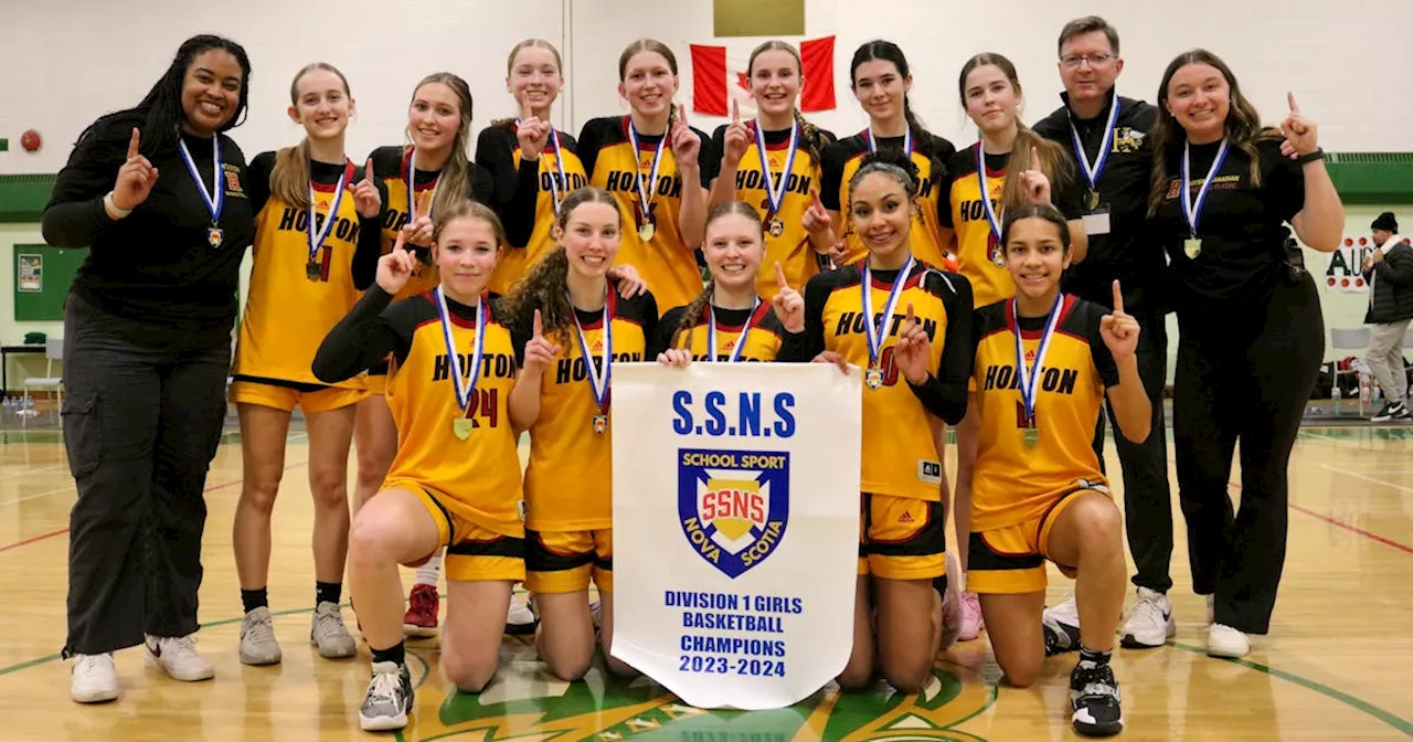 A season to remember: Horton Griffins win N.S. girls' Division 1 basketball title