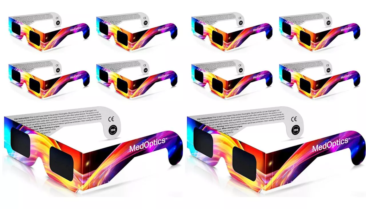 These ISO and CE certified solar eclipse glasses are currently 50% off on Amazon