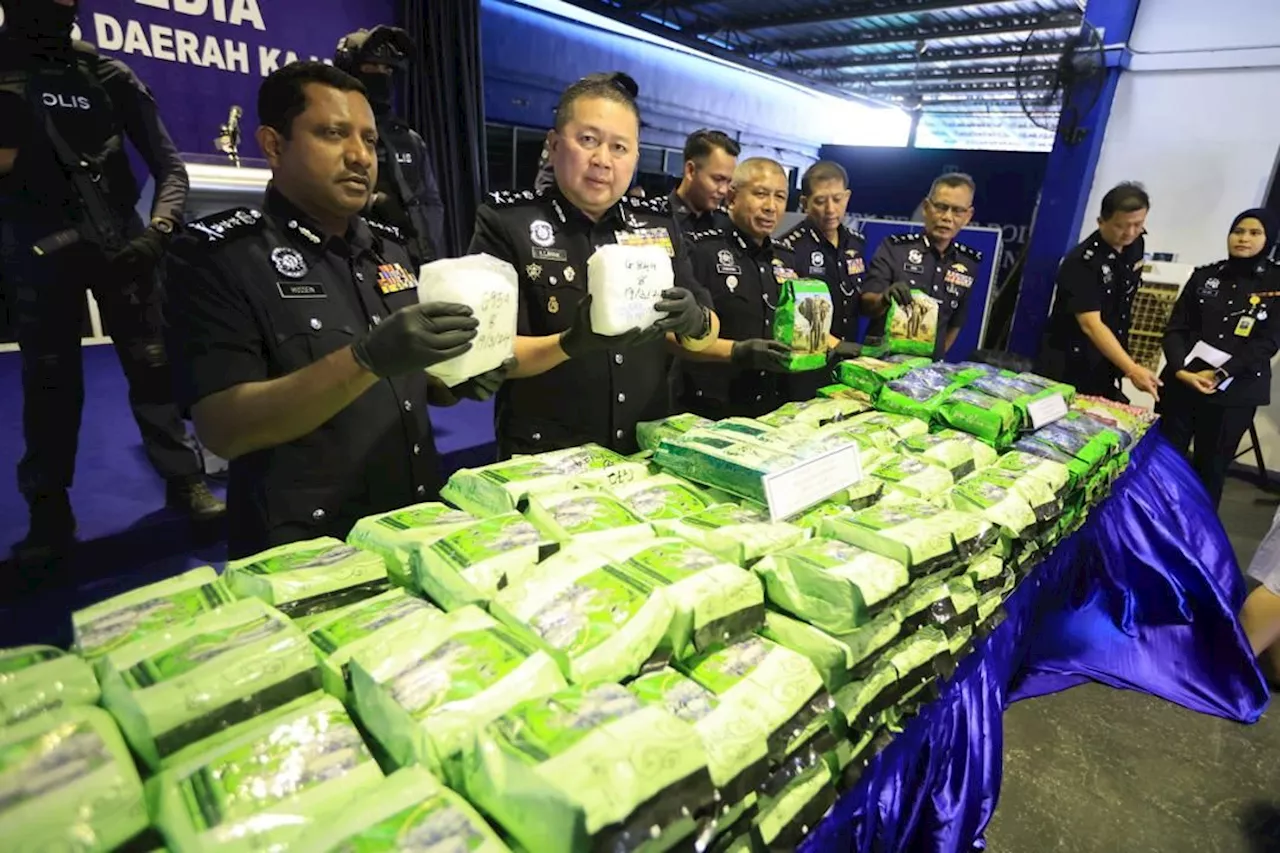 Drugs worth more than RM14.5mil seized in several raids in Selangor