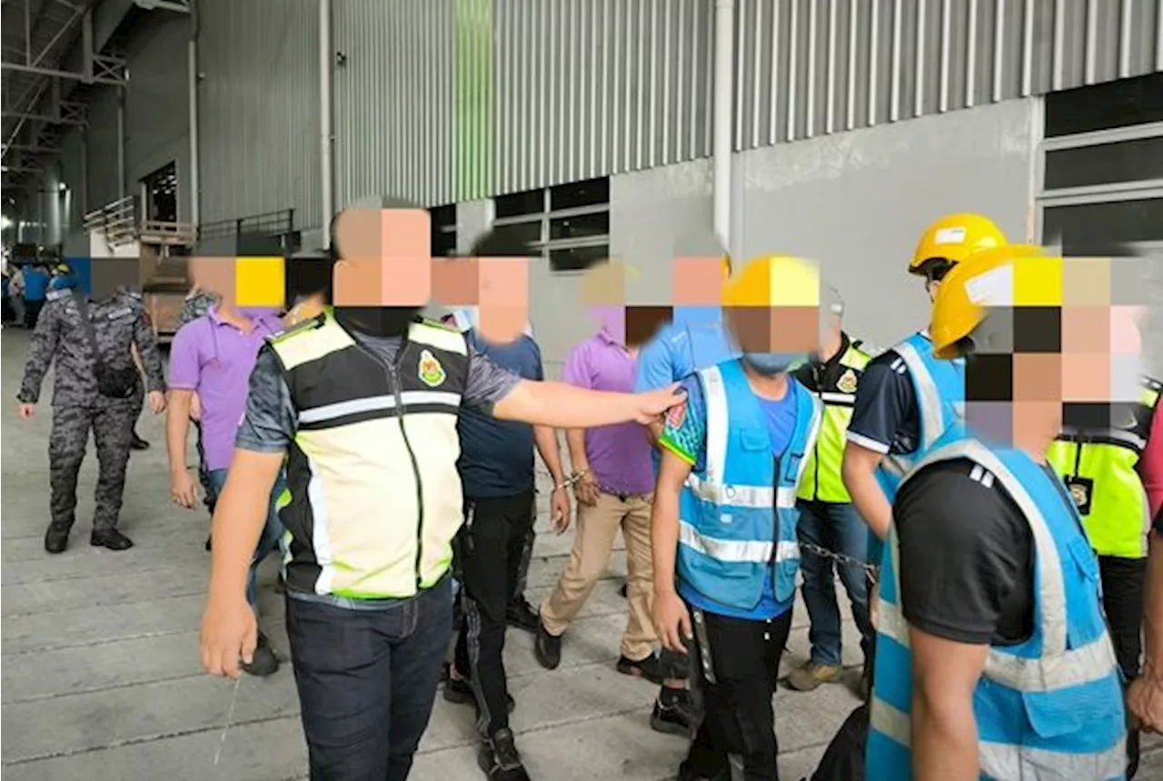 Johor Immigration nabs 84 illegals in factory raid after tip-off