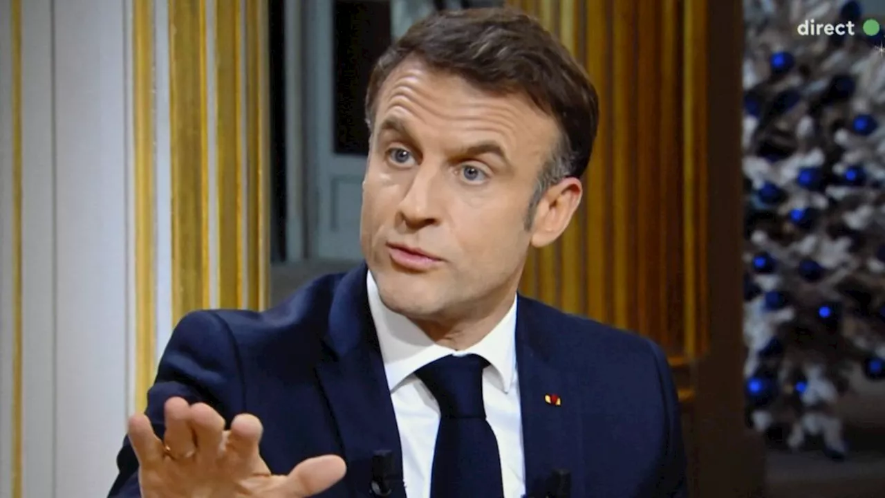 Emmanuel Macron: Muskelspiel in schwarz-weiß