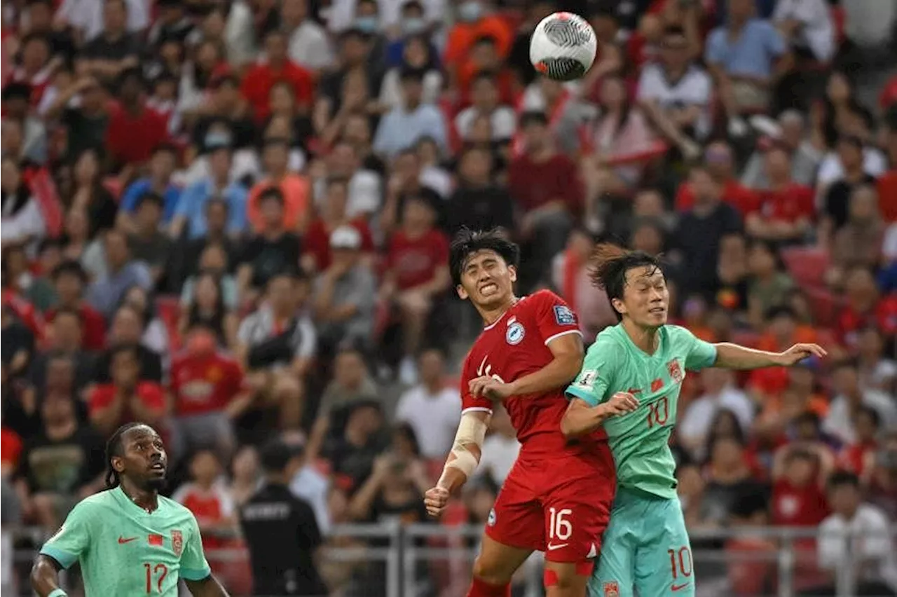 Singapore fight back to draw 2-2 with China in Tsutomu Ogura’s first match as Lions coach