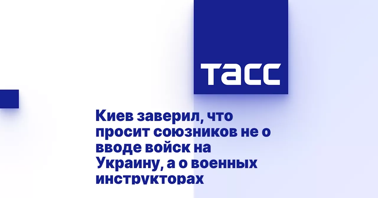 Киев заверил, что просит союзников не о вводе войск на Украину, а о военных инструкторах