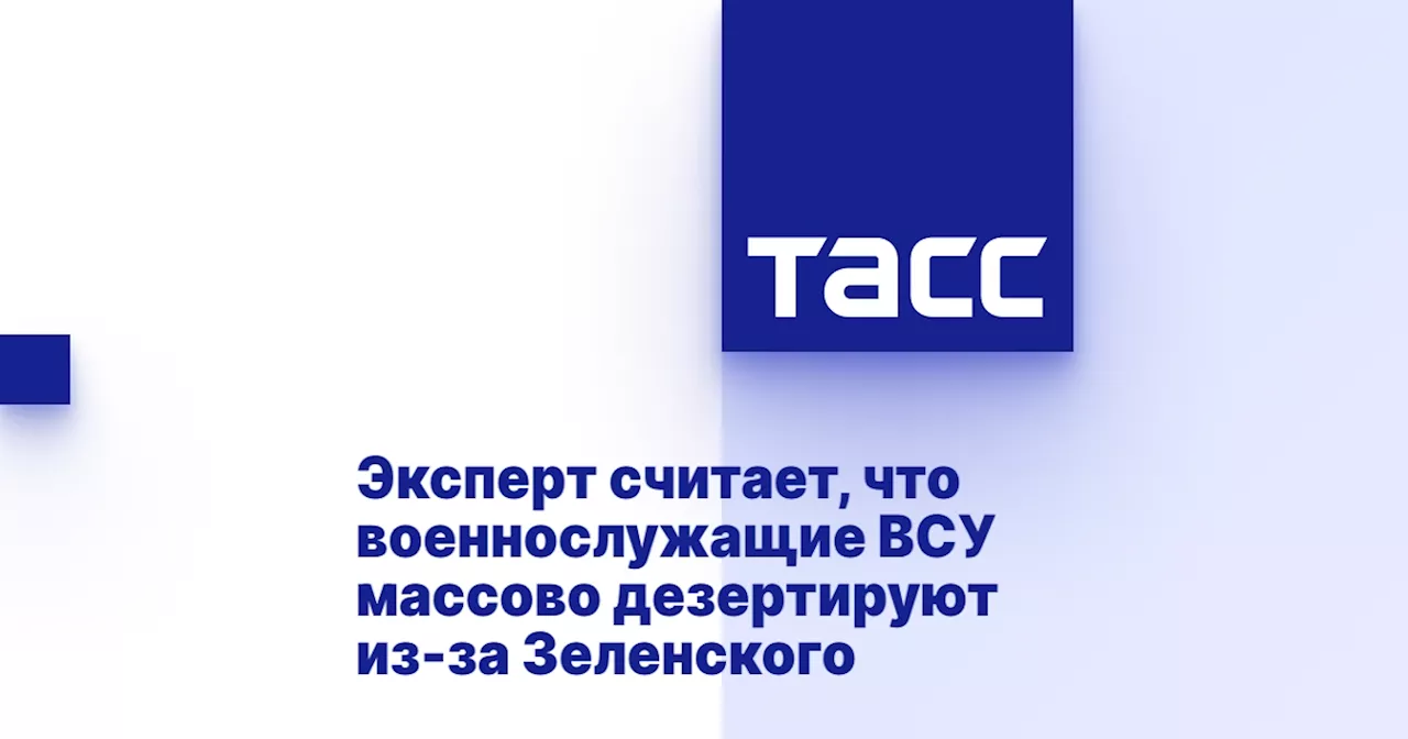 Эксперт считает, что военнослужащие ВСУ массово дезертируют из-за Зеленского