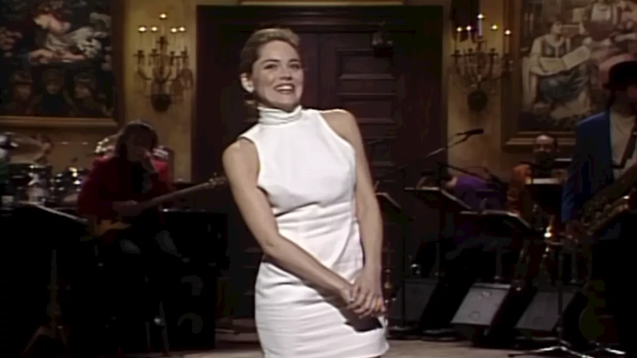 Sharon Stone says Lorne Michaels 'saved her life' after protestors stormed her SNL monologue