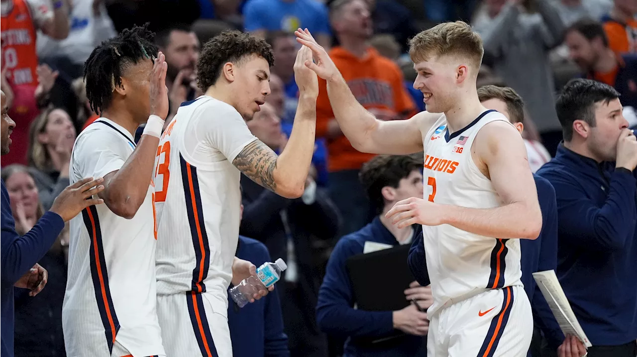 Domask gets triple-double as No. 3 seed Illinois beats Morehead State