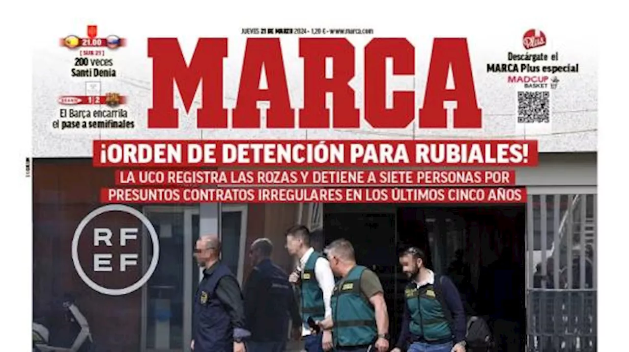  Arrestato Rubiales, il Barcellona vuole vitare un altro 'caso Pedri'