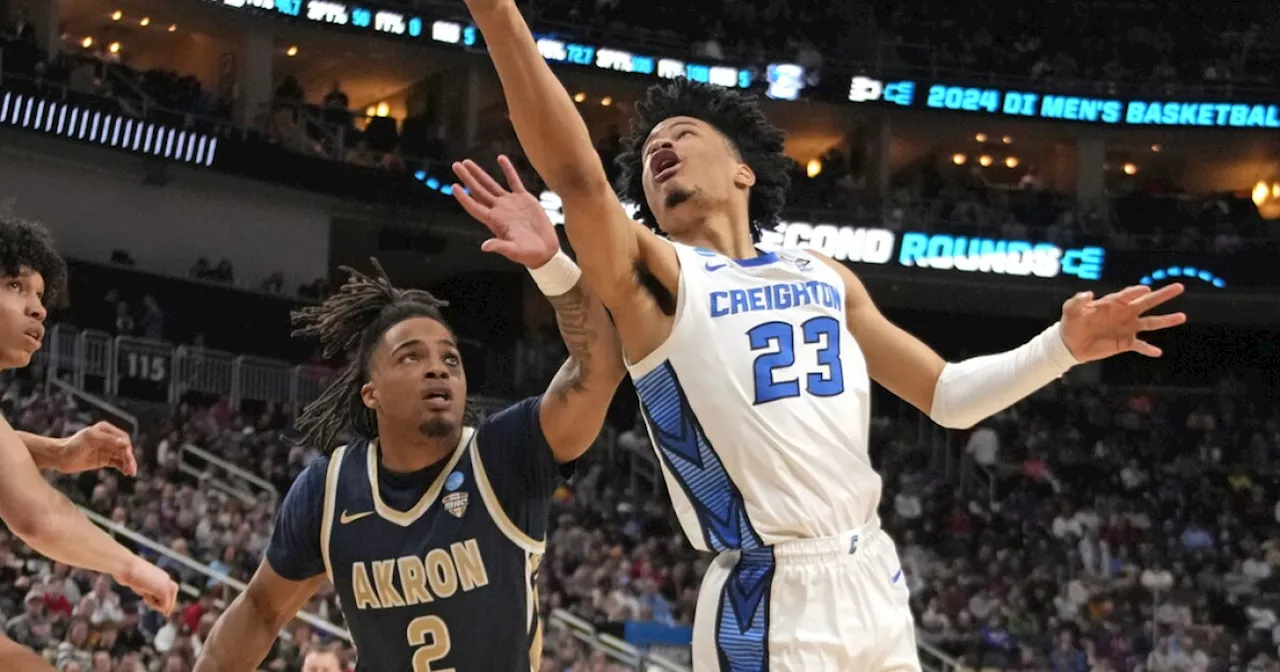 March Madness: Creighton outmuscles Akron for 77-60 win in NCAA Tournament opener