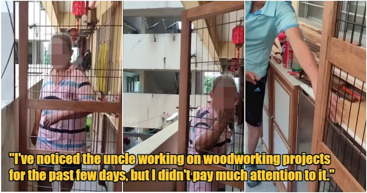 M'sian Woman Furious After Neighbour Installs Wooden Grill in Flats' Corridor in Puchong