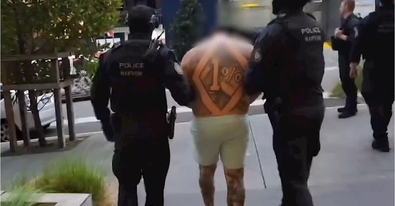 Bikie who allegedly stabbed man in the backside arrested, charged