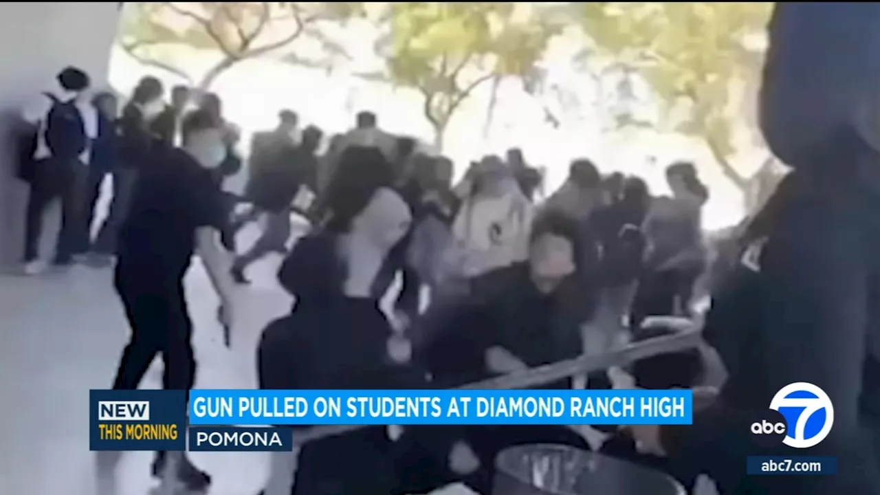 Video shows gun pulled on students at Diamond Ranch High School in Pomona