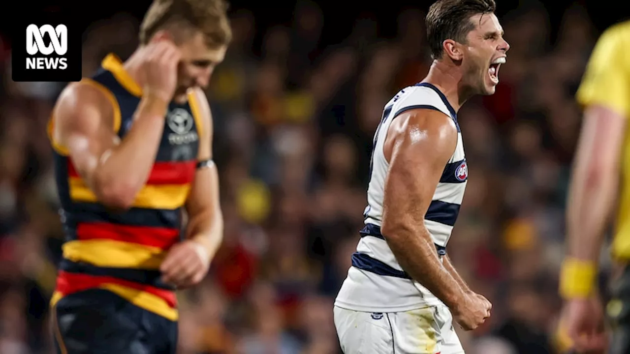 AFL round two Adelaide vs Geelong live updates — blog, scores and stats from Adelaide Oval