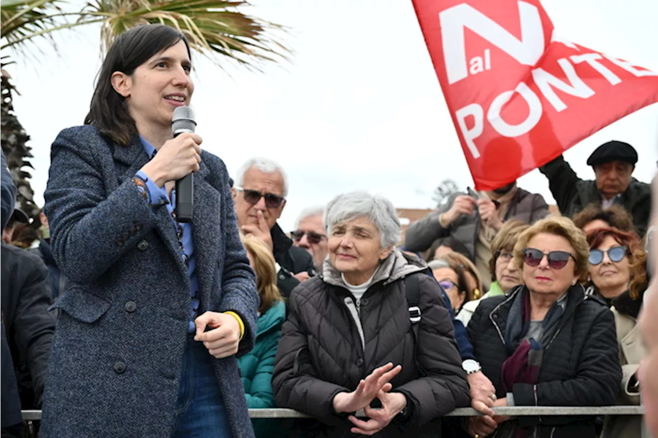 In Sicilia duello Schlein-Salvini sul Ponte sullo Stretto