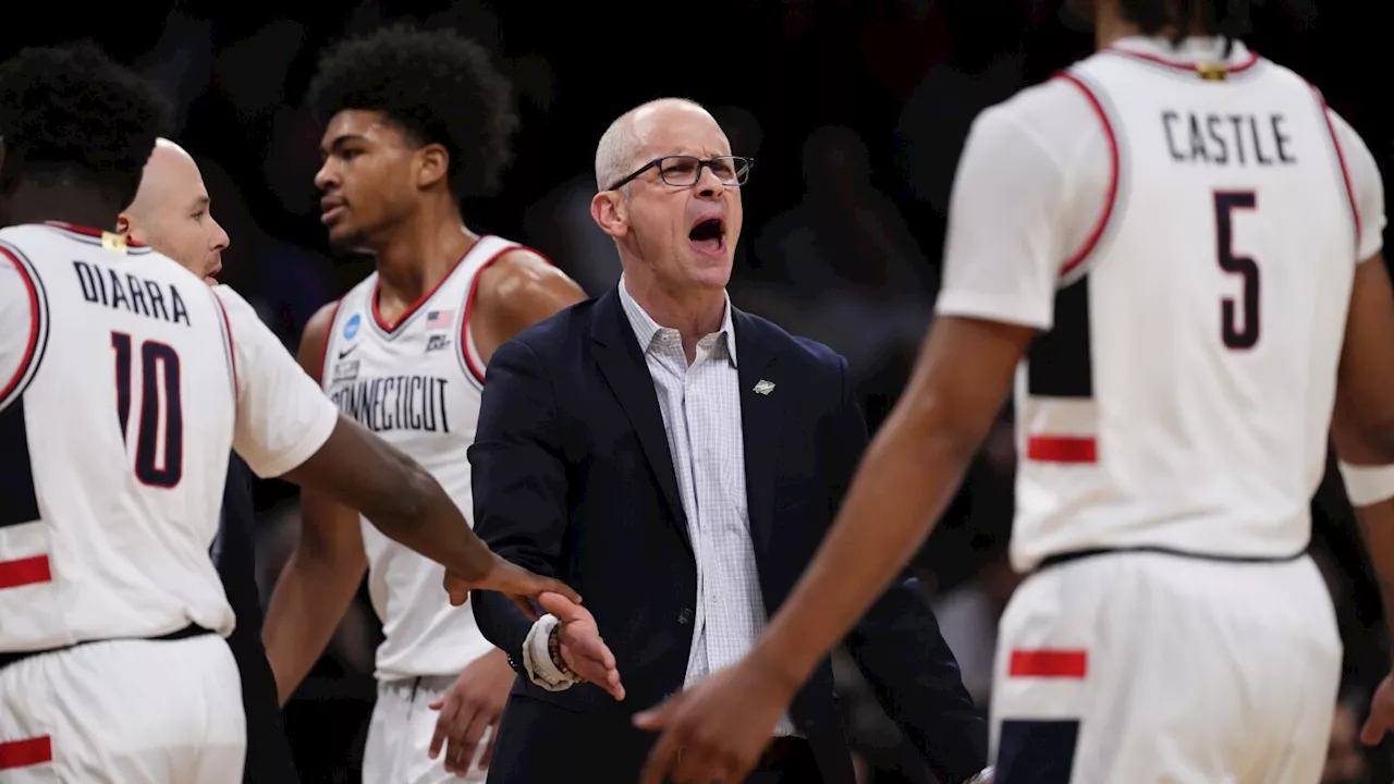 No. 1 UConn begins title defense by cruising past Stetson 91-52 in NCAA Tournament