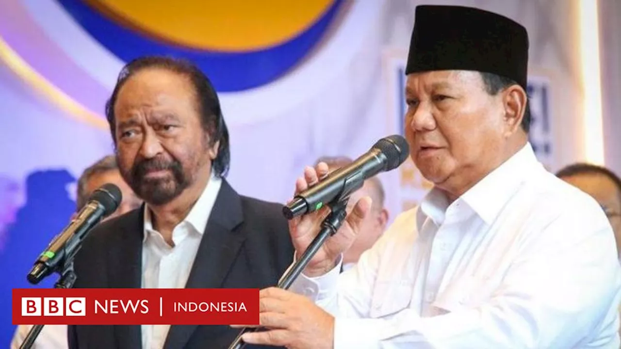 Pemilu 2024: Prabowo temui Surya Paloh di markas Partai Nasdem, ajak gabung pemerintahan baru?