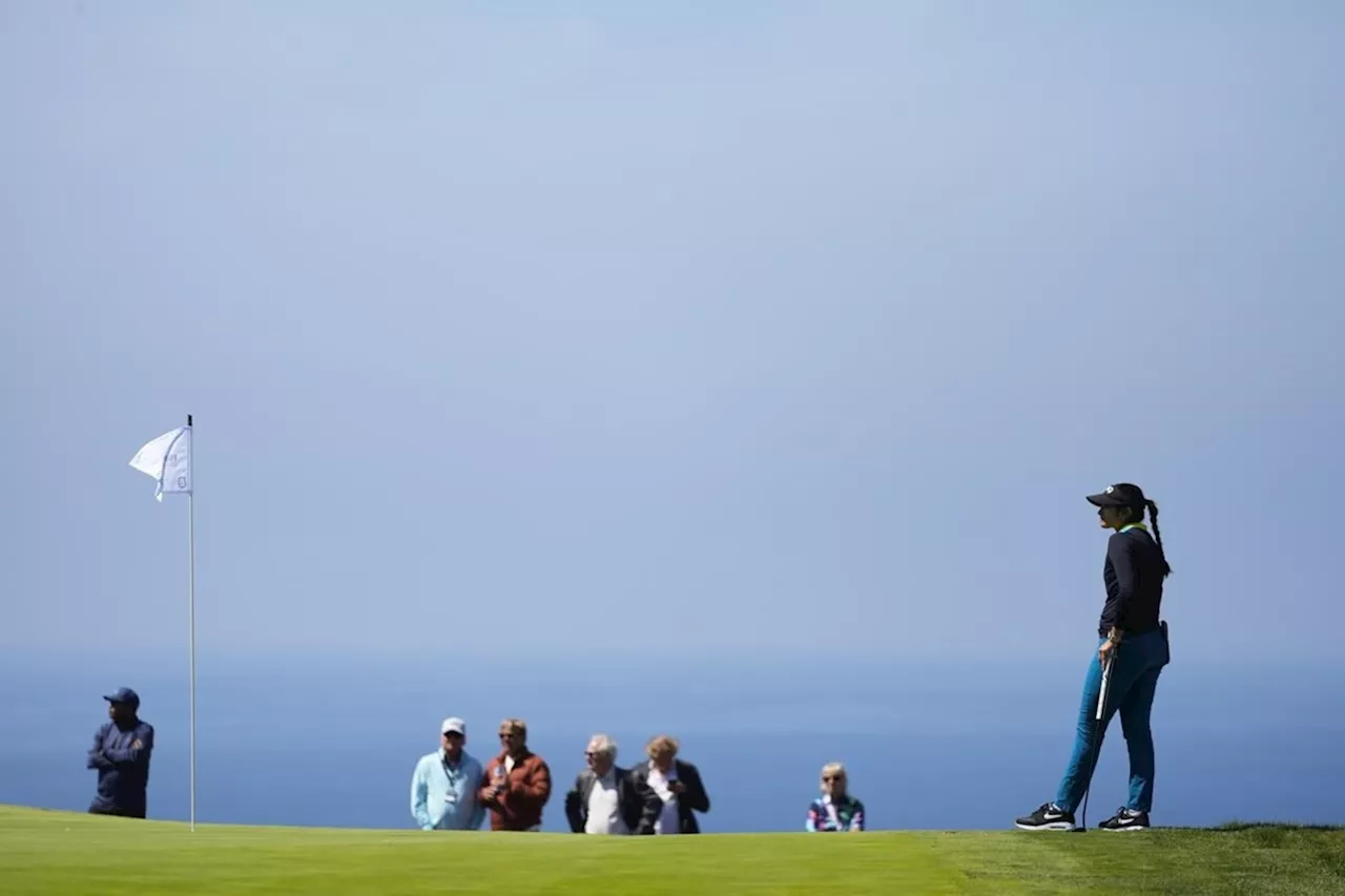 Maude-Aimee Leblanc of Canada shoots 64 to take LPGA Tour lead at Palos Verdes