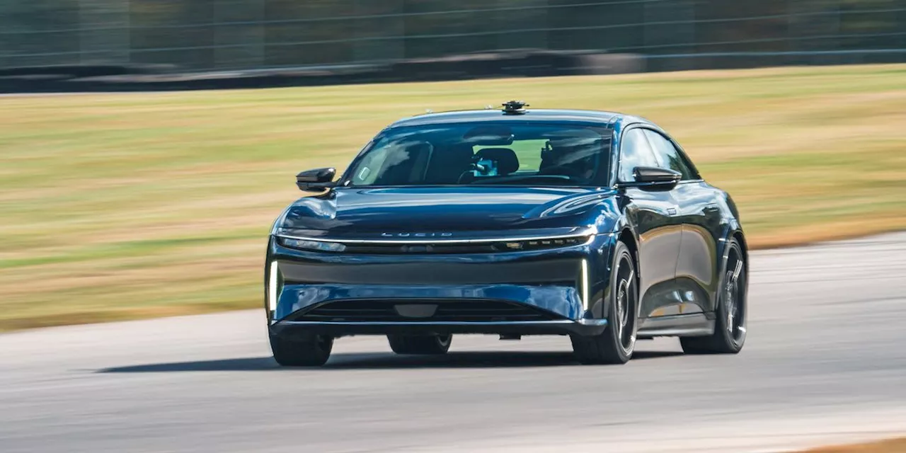 2024 Lucid Air Sapphire at Lightning Lap 2024