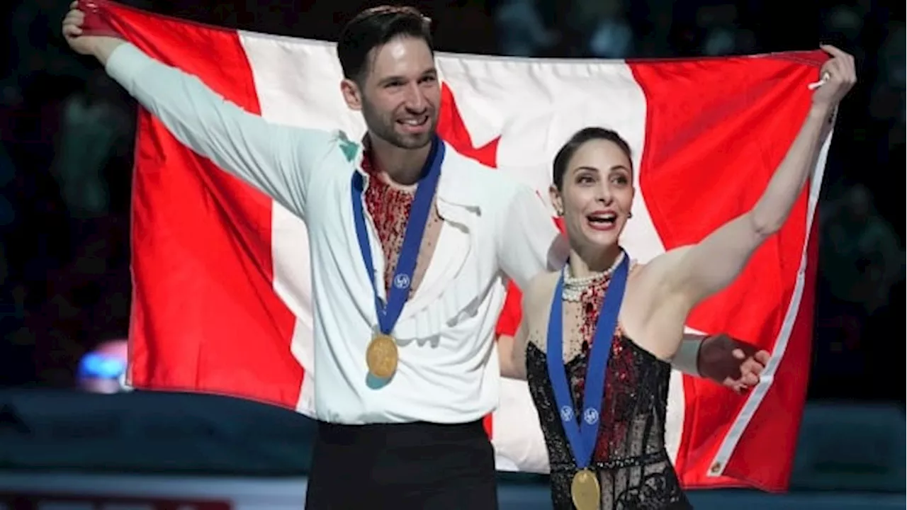 Canada's Stellato-Dudek, Deschamps win pairs figure skating world title in Montreal