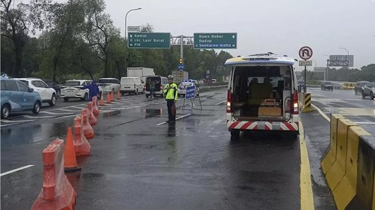 Banjir di Tol Sedyatmo Arah Bandara Soetta Mulai Surut