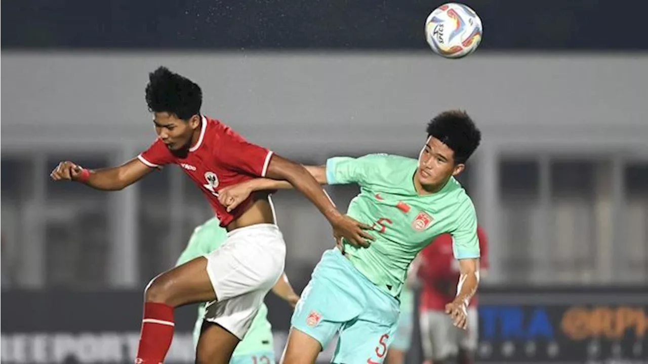 Timnas Indonesia U-20 Tahan Imbang China, Figo Dennis Cetak Gol