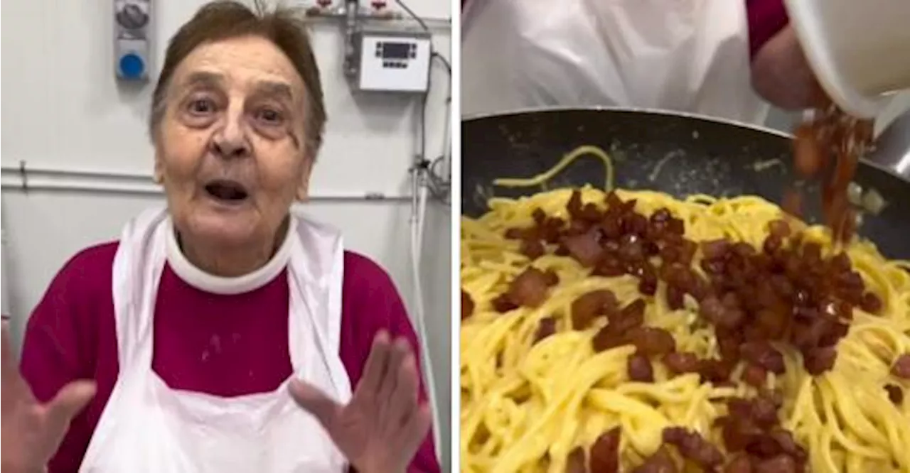 La carbonara di Nonna Silvi, la star di TikTok che ha fatto innamorare gli italiani