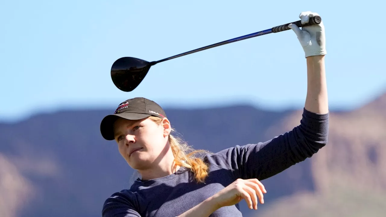 Maude-Aimee Leblanc of Canada shoots 64 to take LPGA Tour lead at Palos Verdes