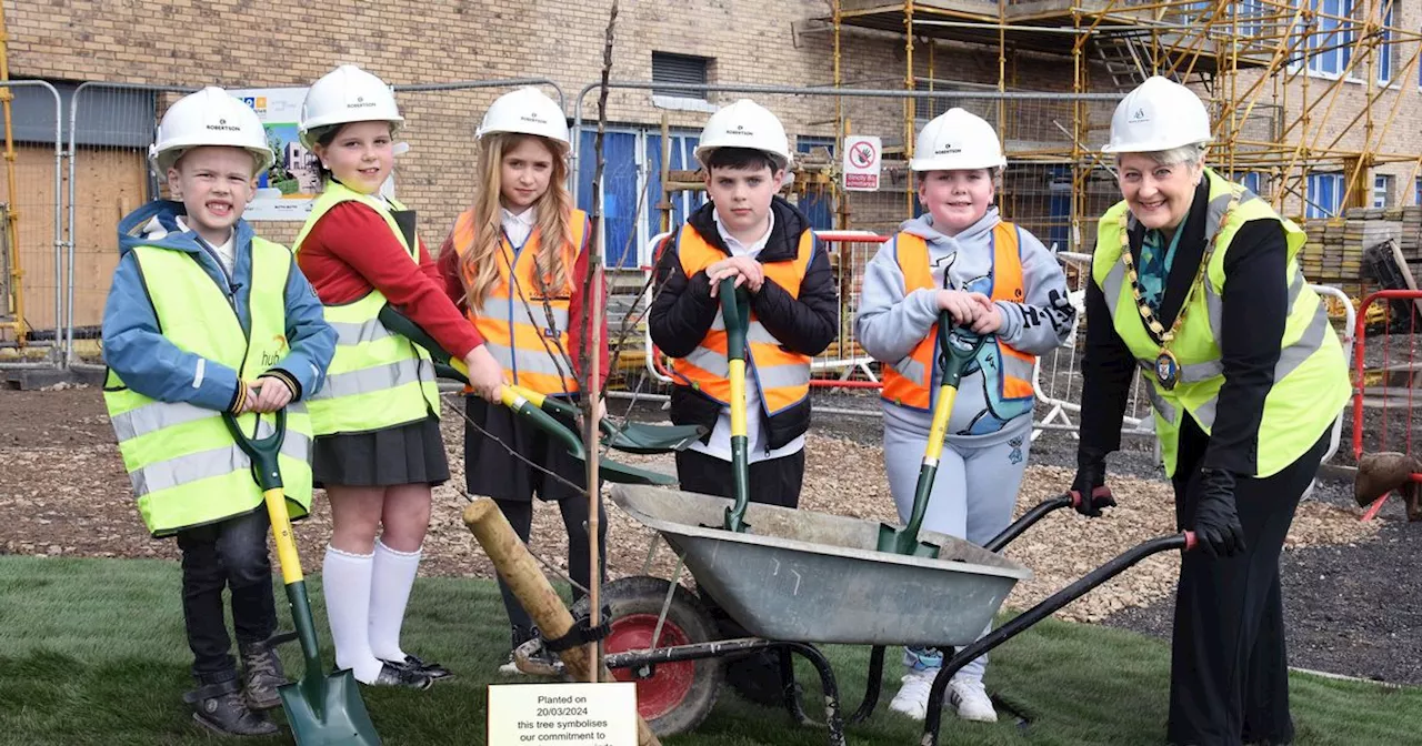 Major construction milestone reached at brand new Irvine primary school