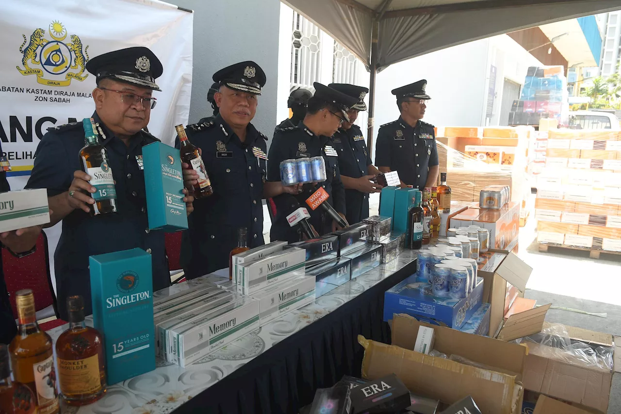 Contraband fags and beer worth RM5.4 million seized