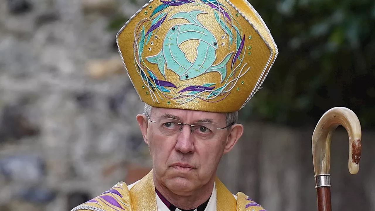 Archbishop of Canterbury Justin Welby compares church advert for a 'deconstructing whiteness'...