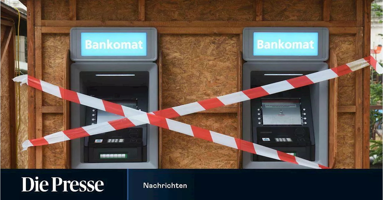 Bankomaten werden in Österreich Mangelware