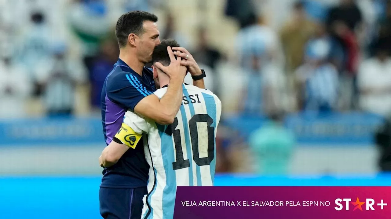 O retrospecto da Argentina sem Messi com Lionel Scaloni