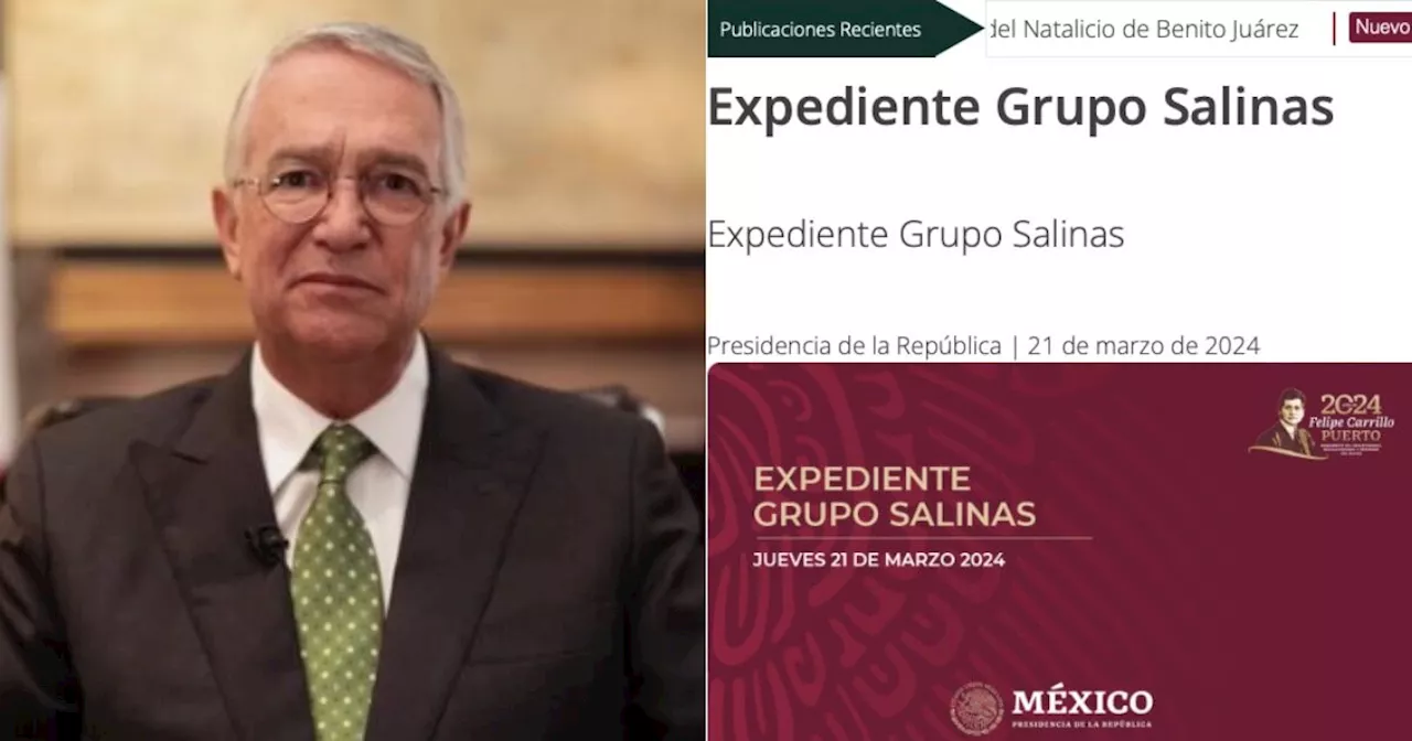 Presidencia difunde el expediente de adeudos de Ricardo Salinas Pliego