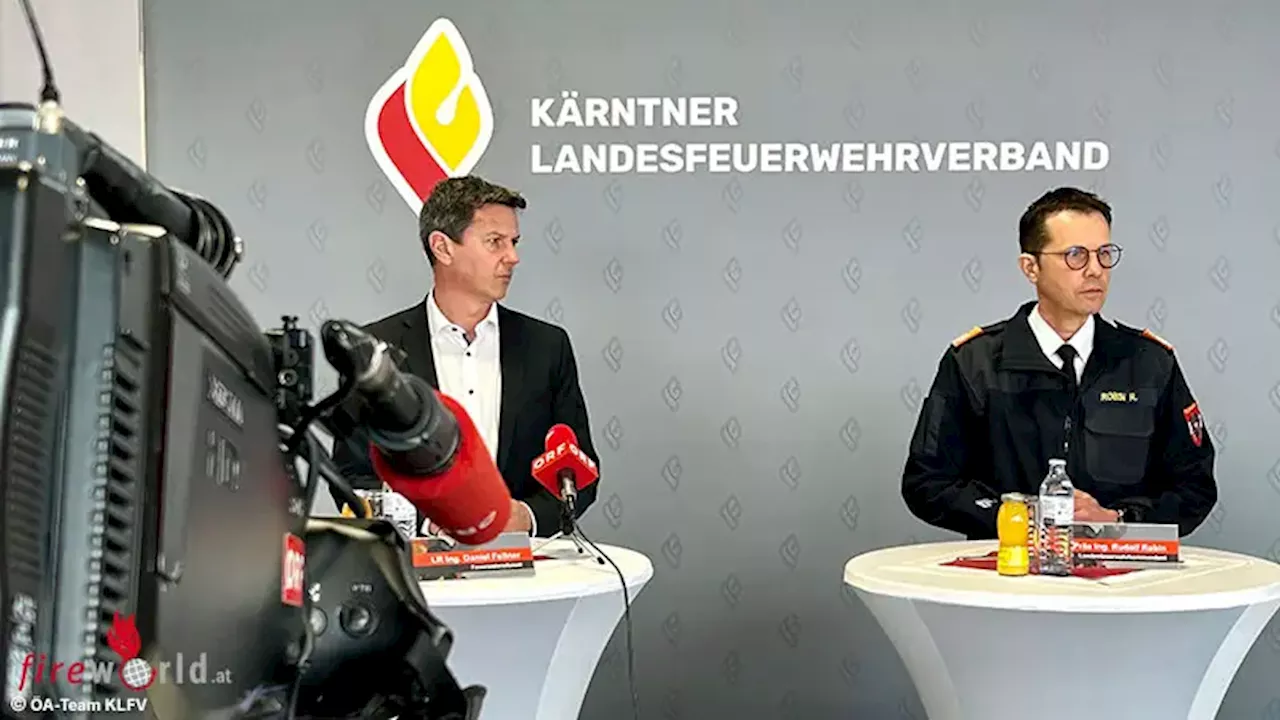 Kärntens Feuerwehr stemmen 2023 knapp 30.000 Einsätze (+35 %) → Leistungsbilanz präsentiert