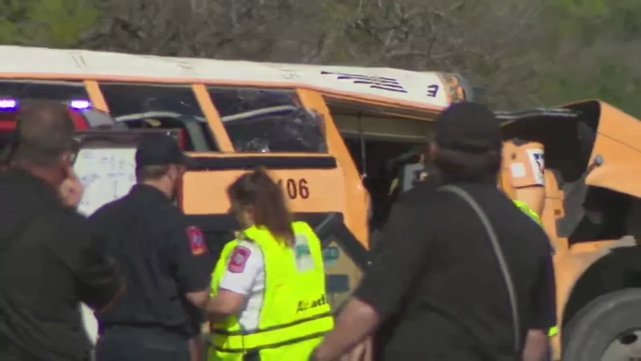 Texas school bus crash: 1 boy, 1 man killed in Bastrop County crash; 53 people evaluated