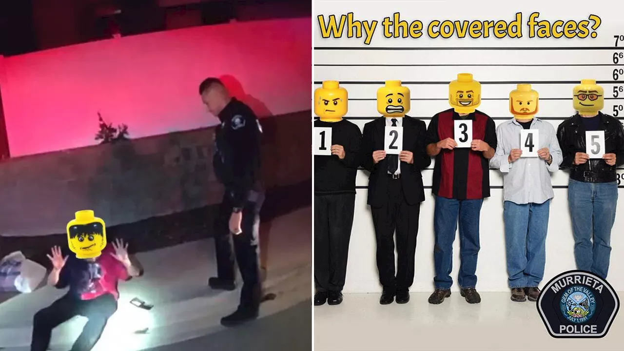 Lego instructs California police department to stop using Lego heads to mask identities of suspects