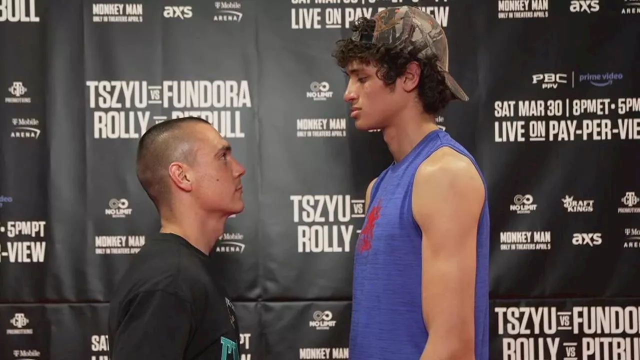 ’Punches don’t hurt’: Tszyu sledges ’awkward’ giant rival after startling Las Vegas face off