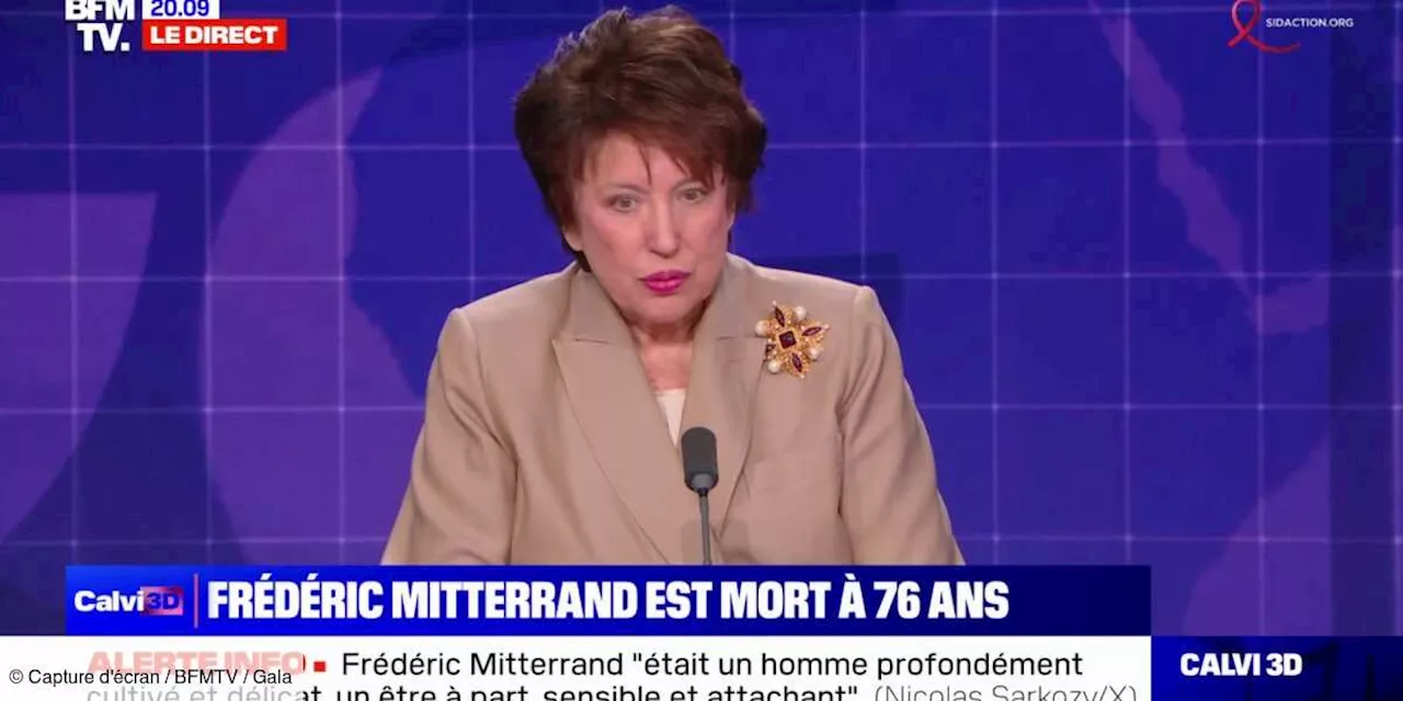 Mort de Frédéric Mitterrand, Roselyne Bachelot dans un “immense chagrin” : “C’était un frère”