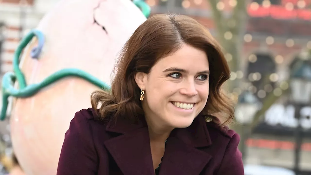 Princess Eugenie stuns in fabulous knee-high boots and glamorous floral gown for pre-birthday outing