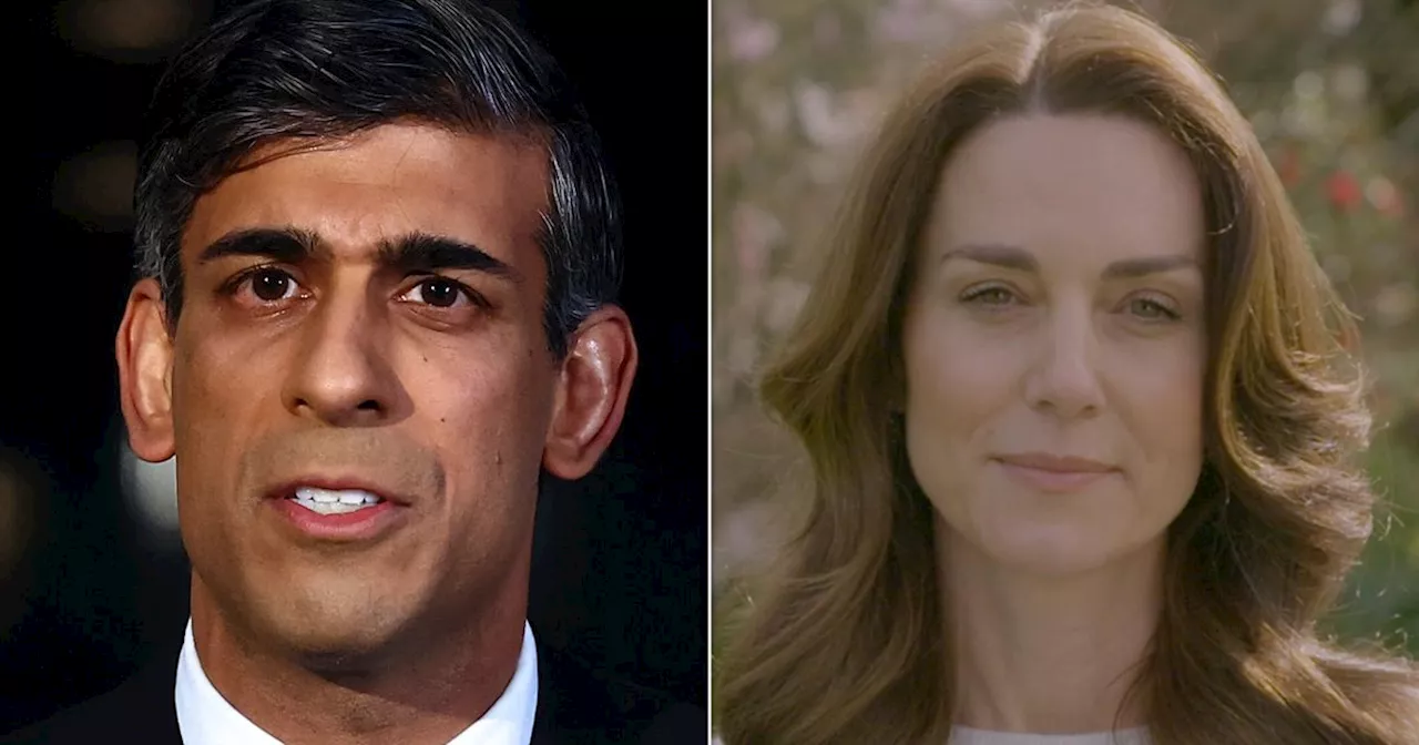 Sunak Expresses Support For Kate Middleton After Cancer Diagnosis And 'Intense Scrutiny'