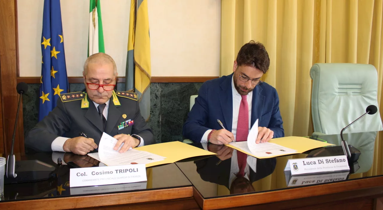 Frosinone, Pnrr: intesa tra Provincia e Guardia finanza per monitoraggio progetti investimento