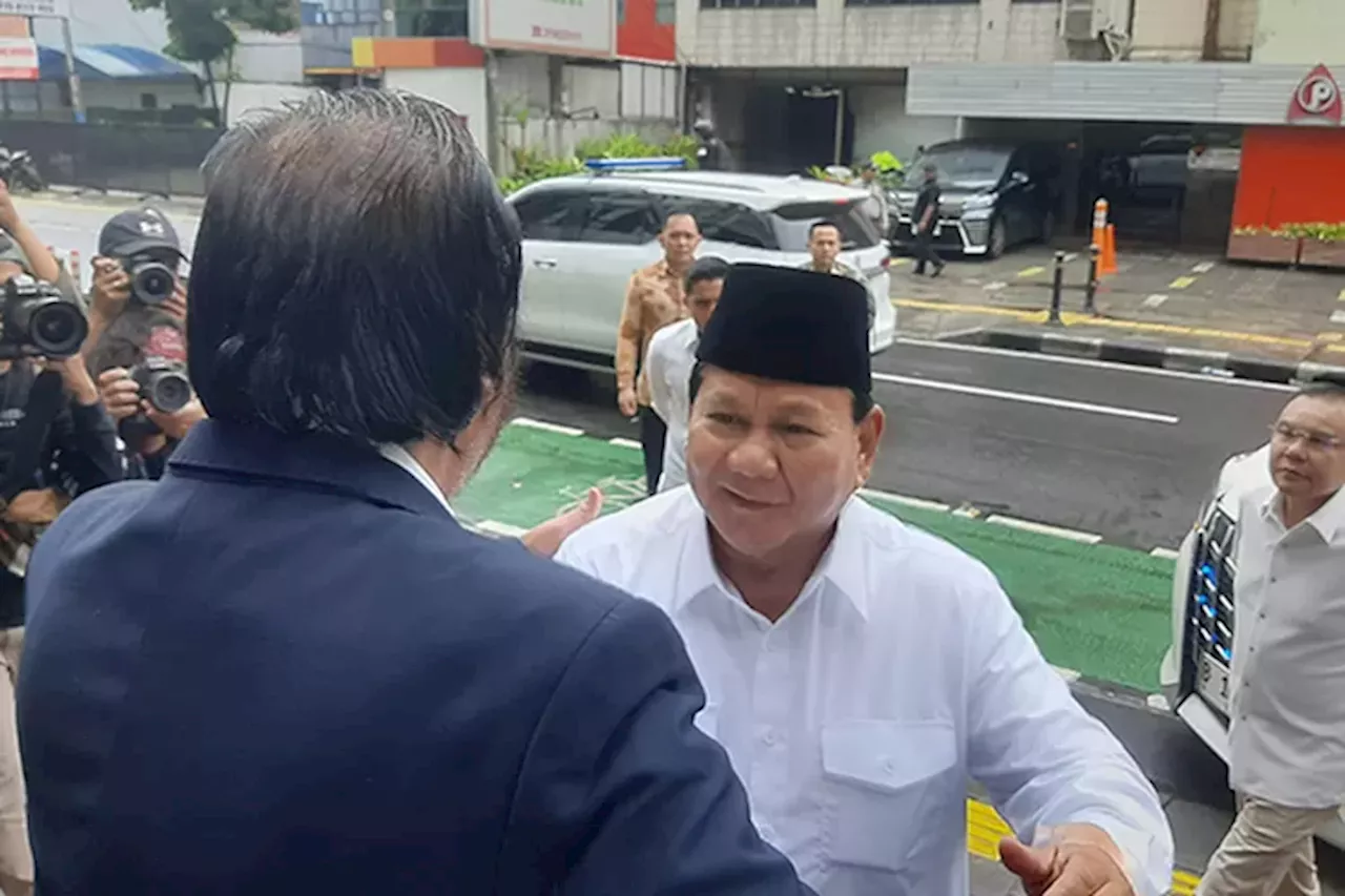 Usai Bertemu Surya Paloh, Prabowo: Saatnya Kita Kerja Sama