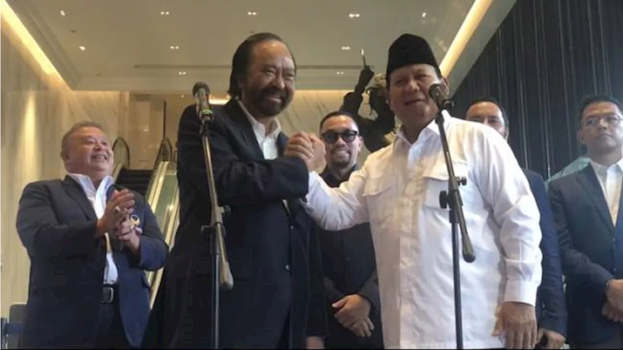 Prabowo Subianto Temui Surya Paloh di Markas NasDem, Begini Reaksi Partai di KIM