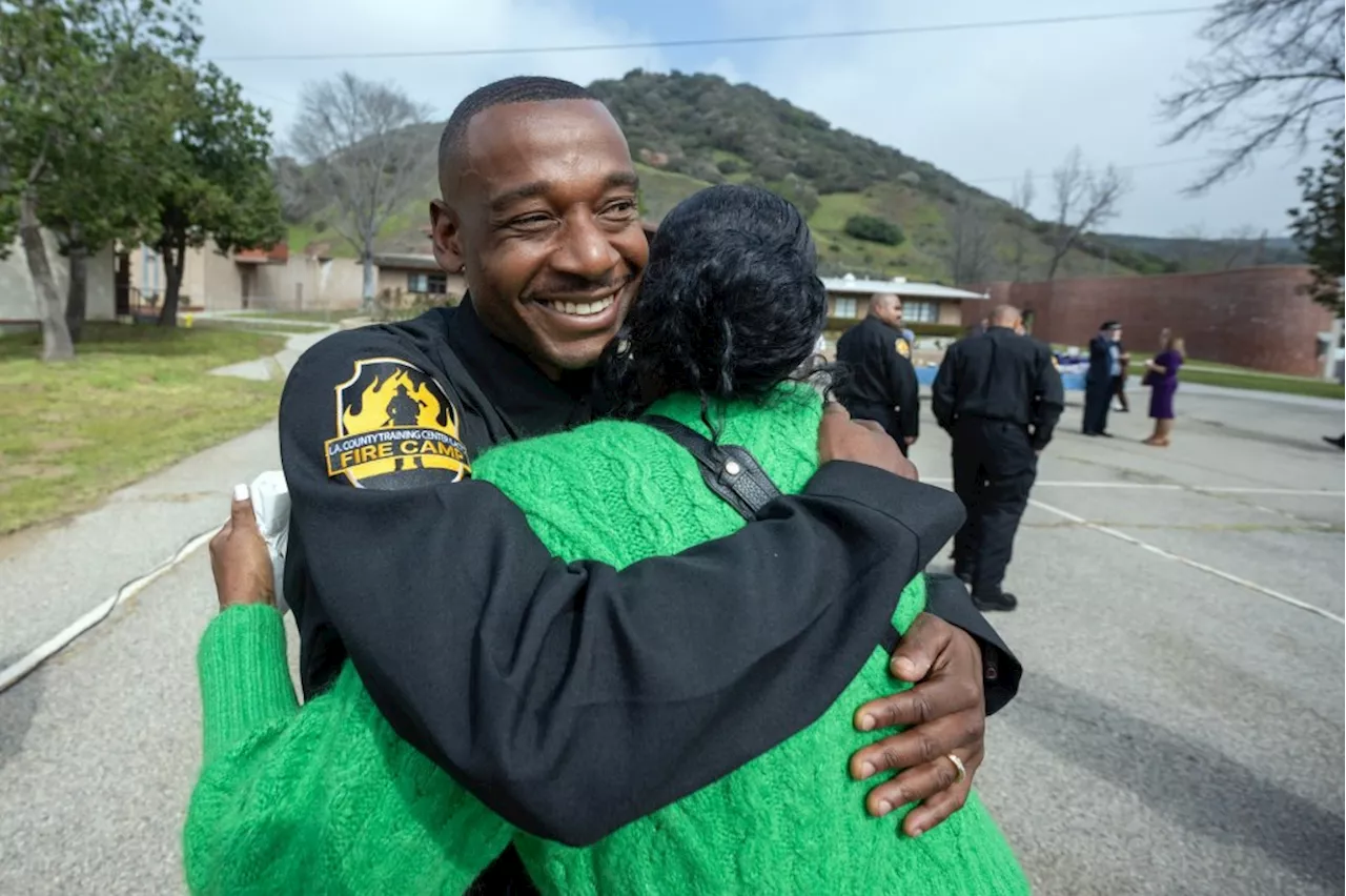 Former foster kids, ex-prisoners join new L.A. County Training Center Fire Camp