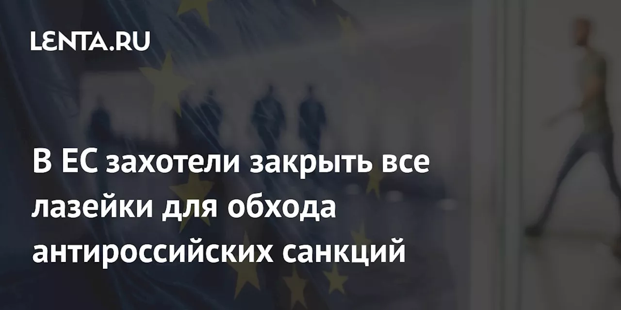 В ЕС захотели закрыть все лазейки для обхода антироссийских санкций