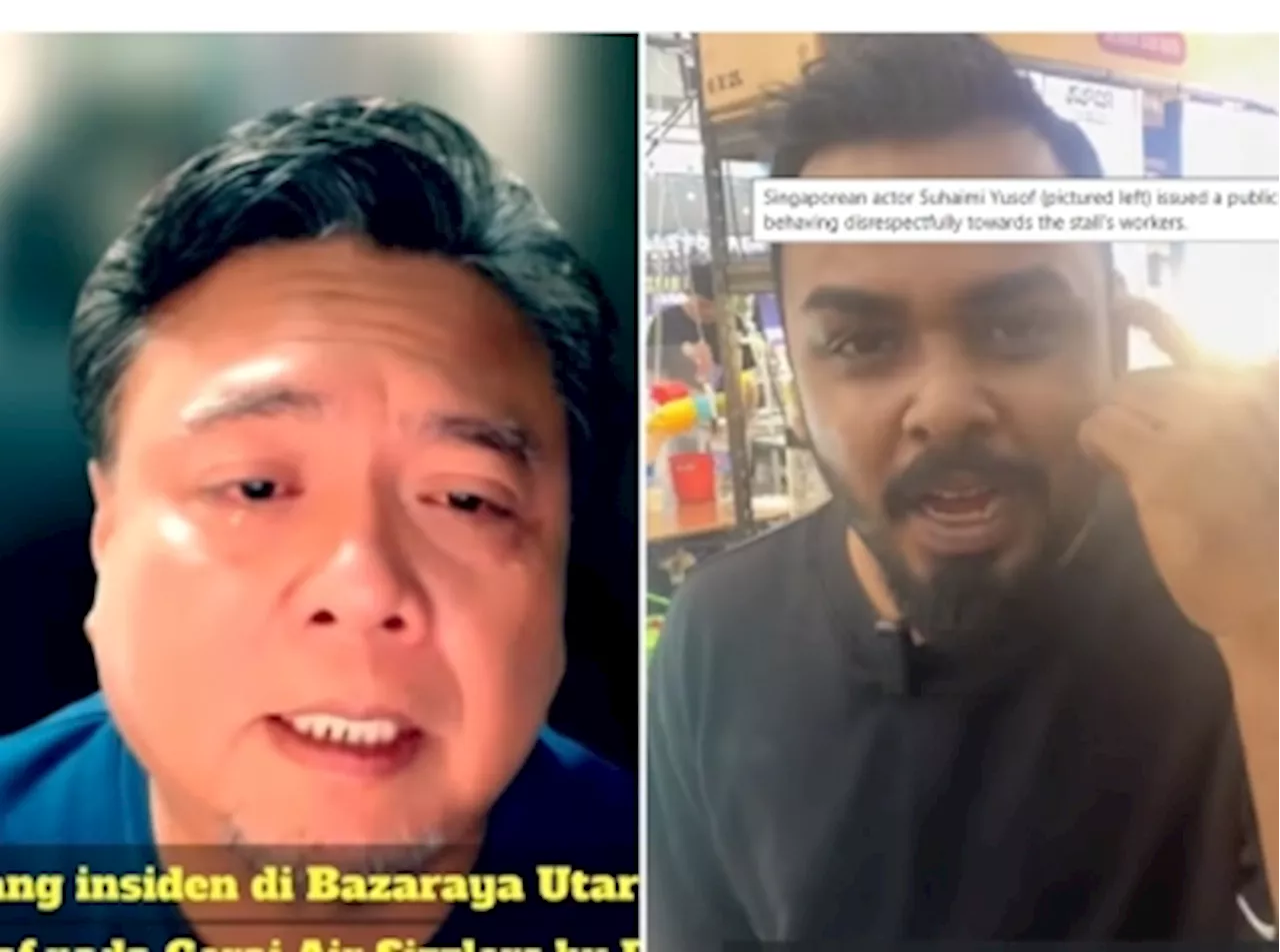 Singapore actor Suhaimi Yusof apologises to Ramadan bazaar stall after being accused of ‘causing chaos’, calling workers ‘stupid’